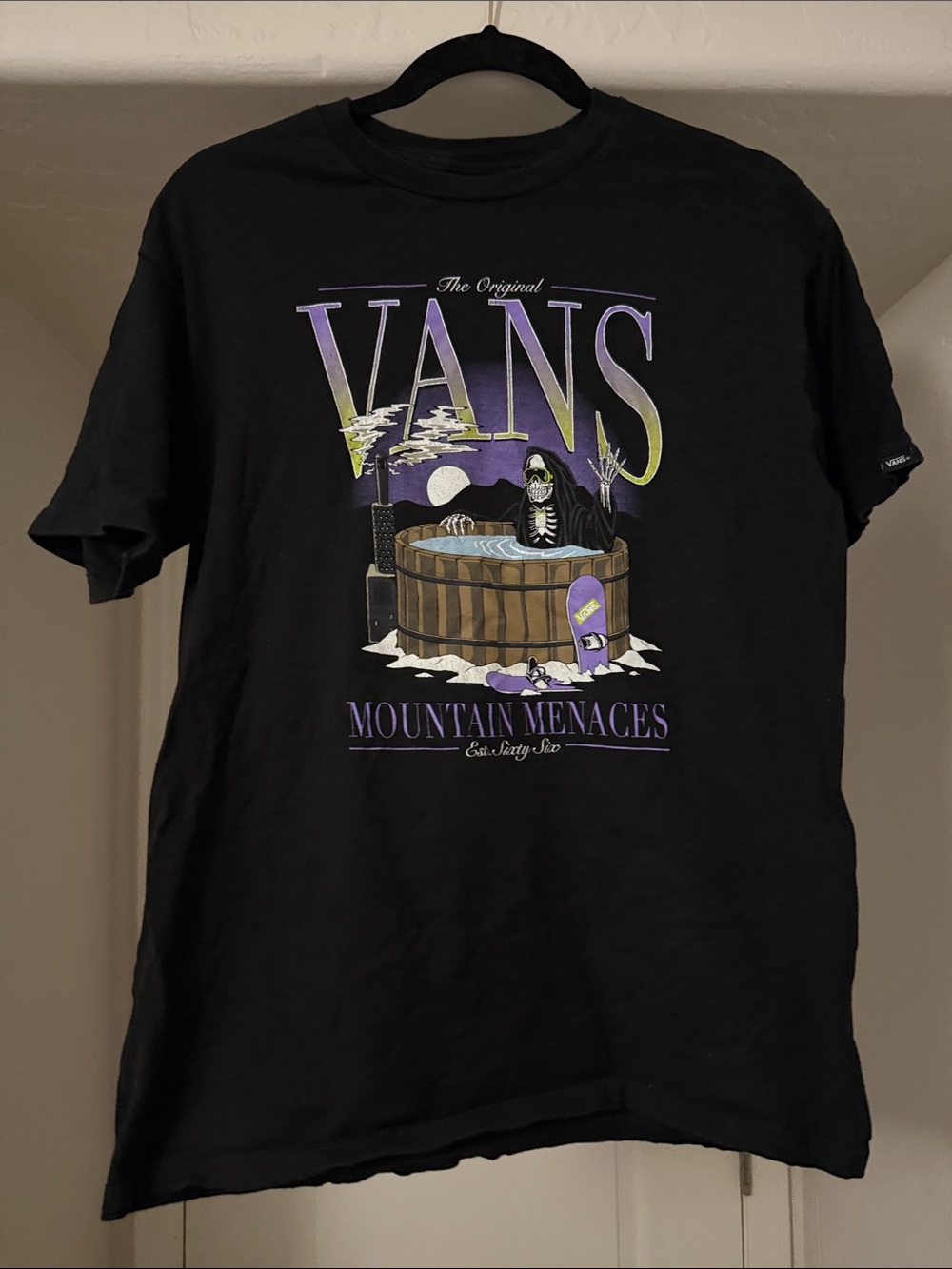 Vans Mountain Menaces Graphic Tee - Black & Purple